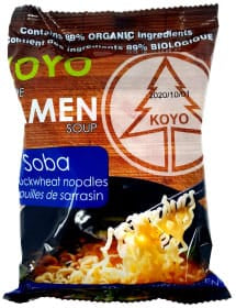 KOYO Épicerie Soupe ramen soba nouilles sarrasin 60g