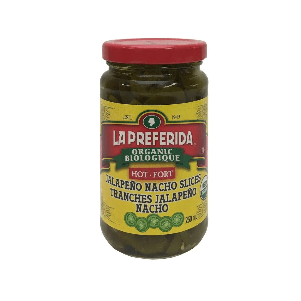 LA PREFERIDA Épicerie Tranches de jalapeno pour nacho fort bio 250ml