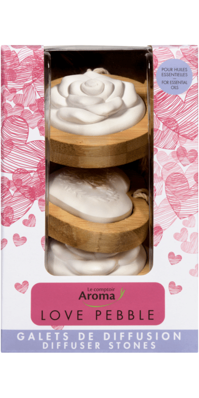 LE COMPTOIR AROMA Santé & beauté Galets de diffusion love pebble 3un