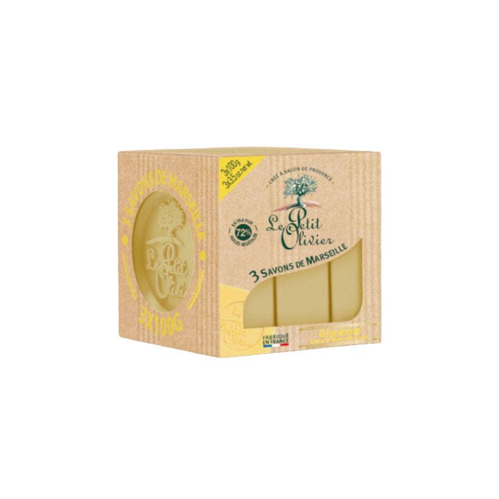 LE PETIT OLIVIER Soins & beauté Savons de Marseille glycérine citron 3x100g
