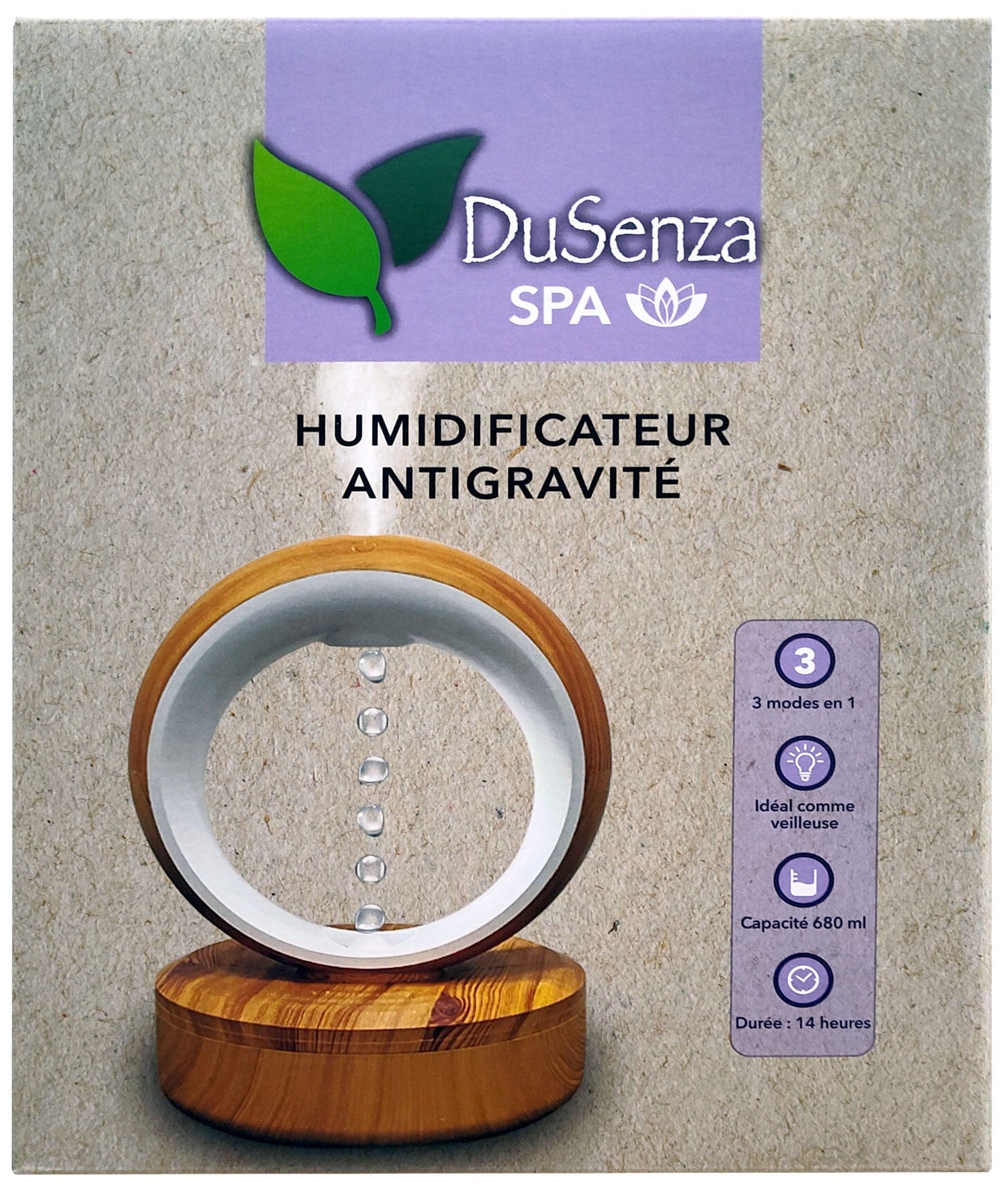 LES PRODUITS DUSENZA Soins & beauté Humudificateur antigravité un