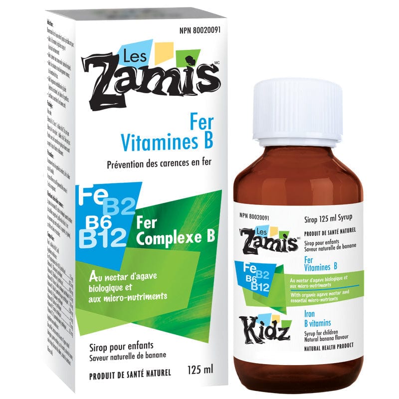 LES ZAMIS Suppléments Fer et vitamines B (NPN 80020091) 125ml