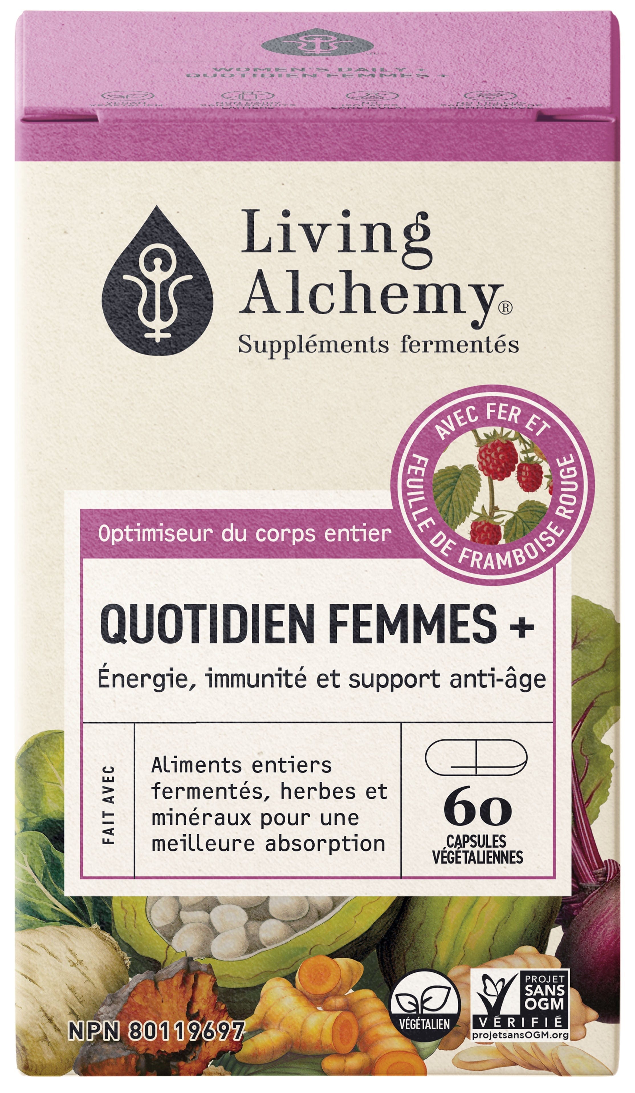 LIVING ALCHEMY Suppléments Quotidien femmes + 60vcaps