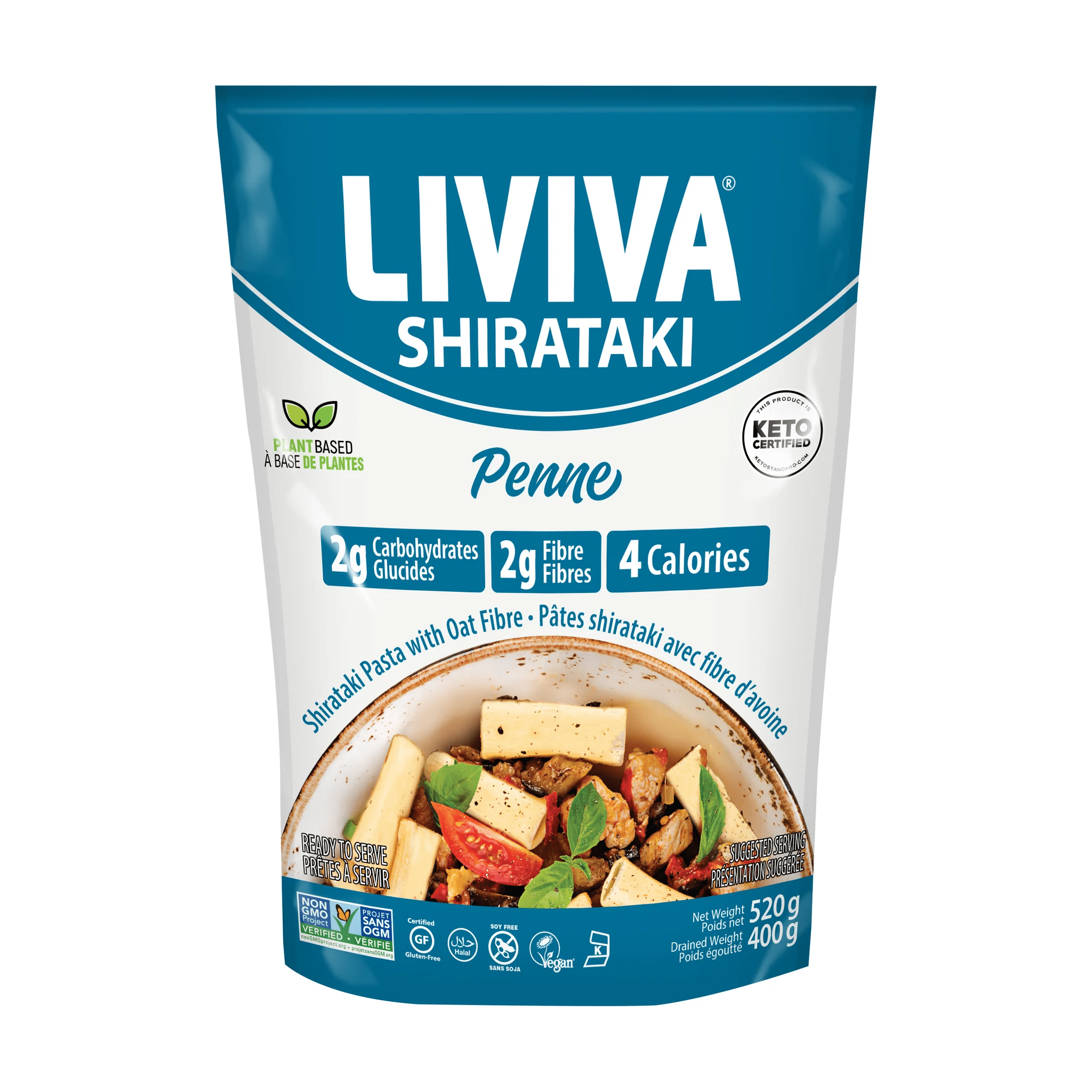 LIVIVA Épicerie Pâtes spaghetti shirataki 520g