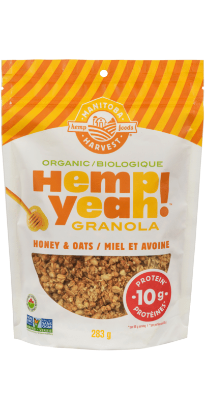 MANITOBA HARVEST Épicerie Granola miel et avoine bio 283g
DATE DE PÉREMPTION : 30 JUIN 2026