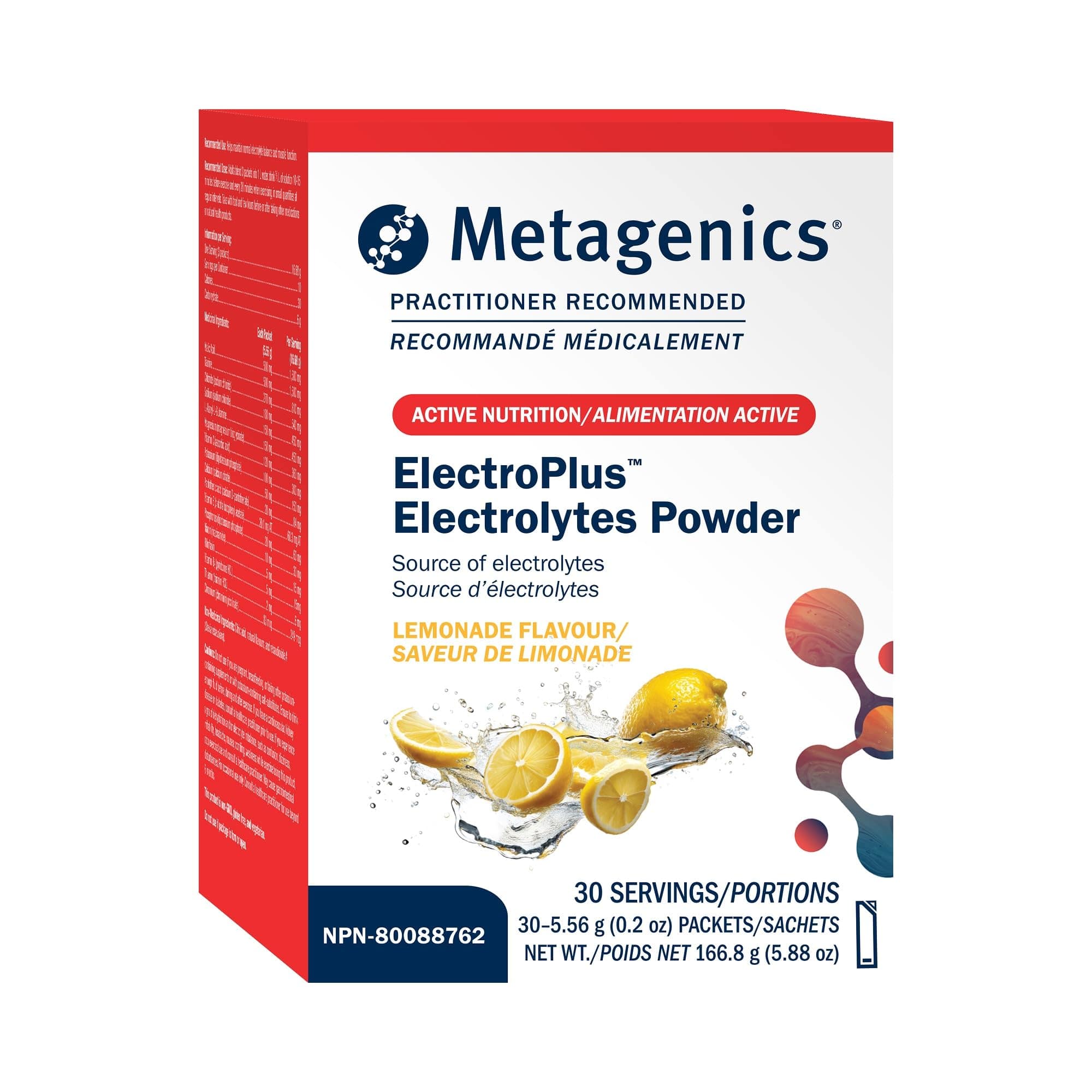 METAGENICS Suppléments Electroplus (limonade) 30s