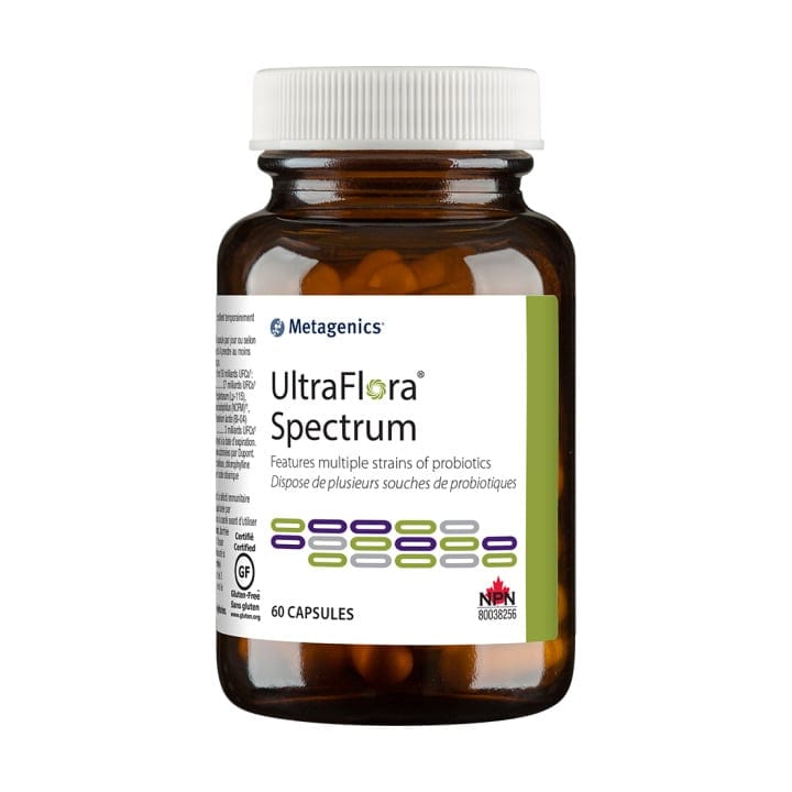 METAGENICS Suppléments Ultraflora spectrum 60caps
DATE DE PÉREMPTION : 30 JUIN 2026
