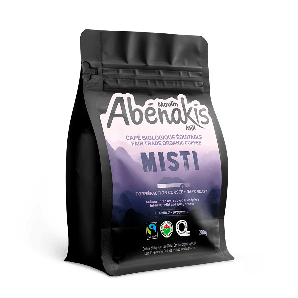 MOULIN AUX ABÉNAKIS Épicerie Café corsé moulu Misti bio 200g