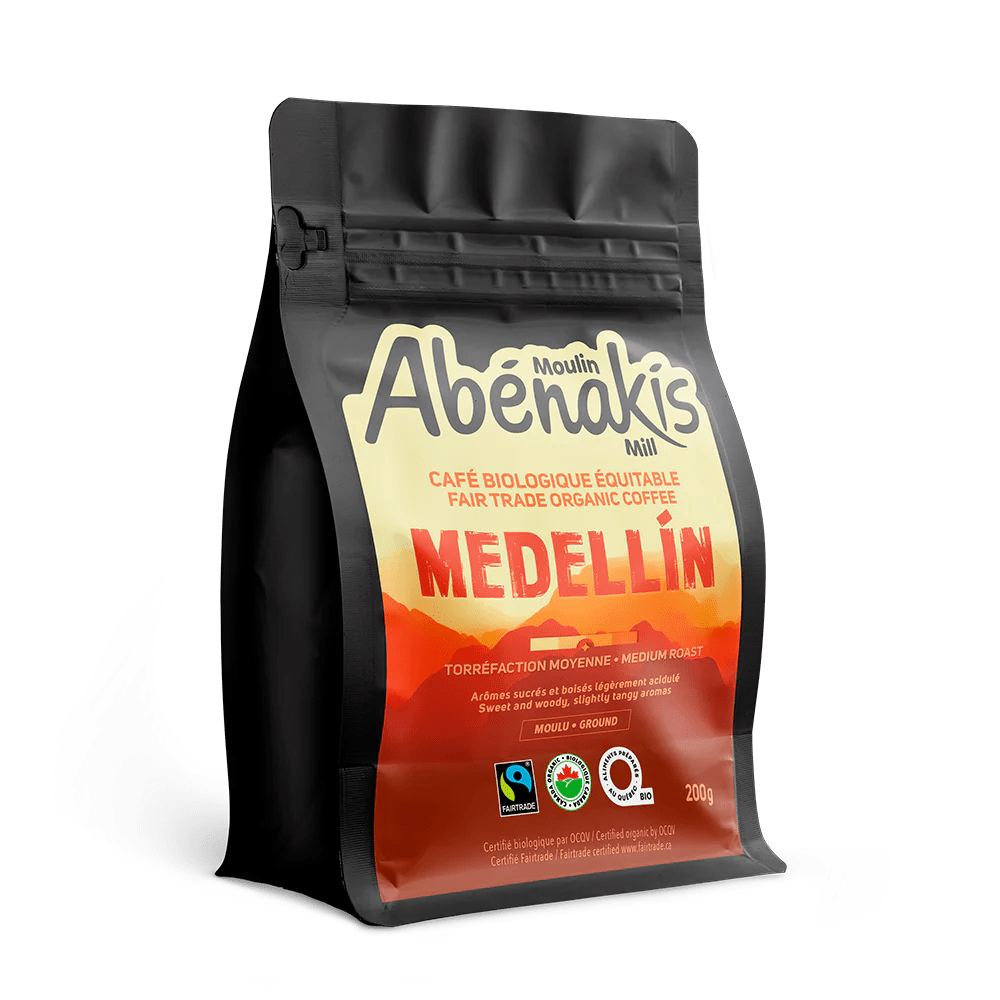 MOULIN AUX ABÉNAKIS Épicerie Café torréfaction moyenne moulu Medellin bio 200g