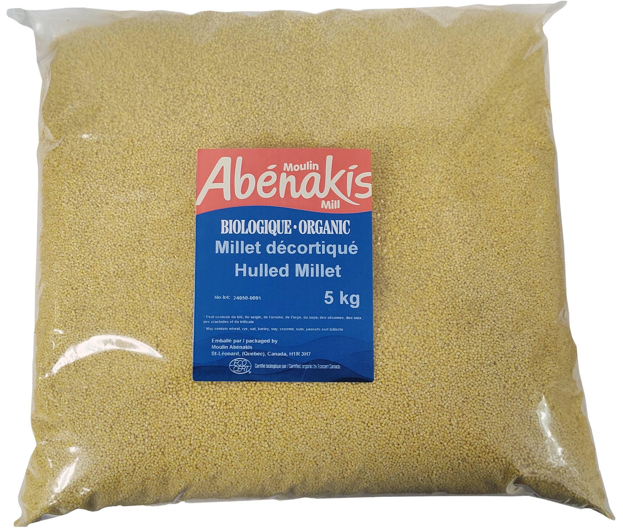 MOULIN AUX ABÉNAKIS Épicerie Millet décortiqué bio 5kg