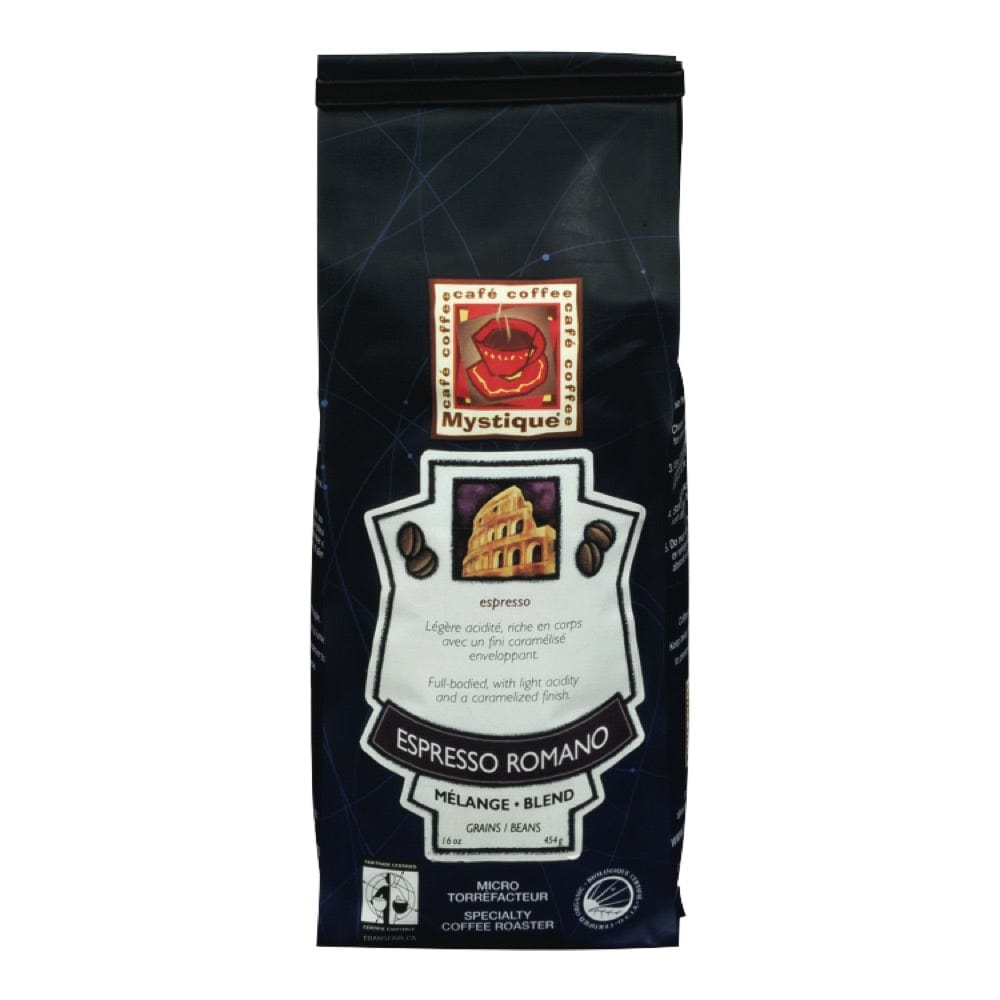 MYSTIQUE Épicerie Café expresso romano bio grains 454g