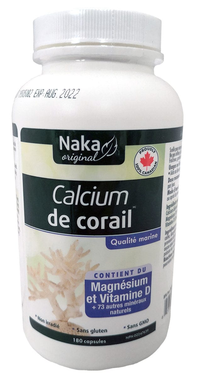 NAKA Suppléments Corail calcium 180caps