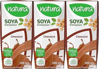 NATURA Épicerie Boisson soya chocolat biologique 3x200ml