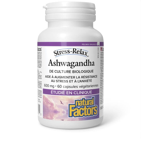 NATURAL FACTORS Suppléments Ashwagandha (600mg) 60vcaps