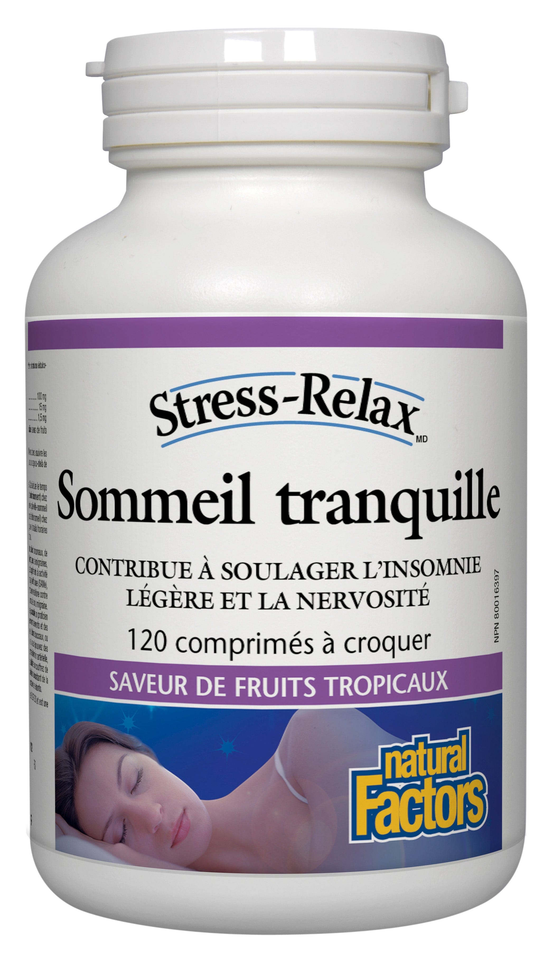 NATURAL FACTORS Suppléments Sommeil tranquille 120comp