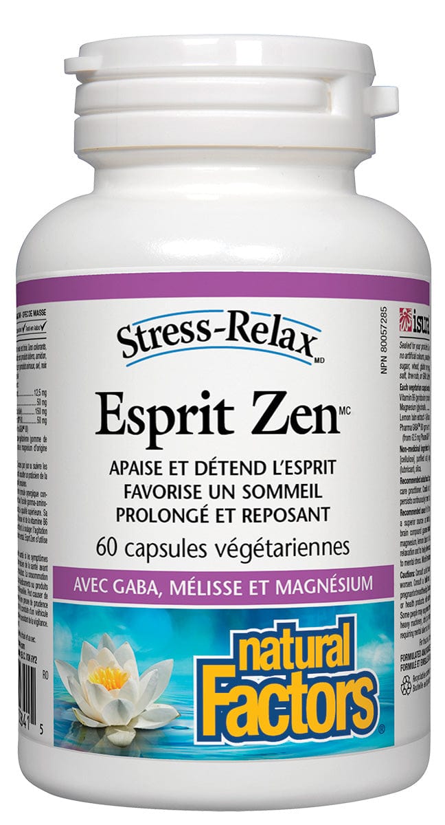 NATURAL FACTORS Suppléments Stress-relax esprit zen 60vcaps