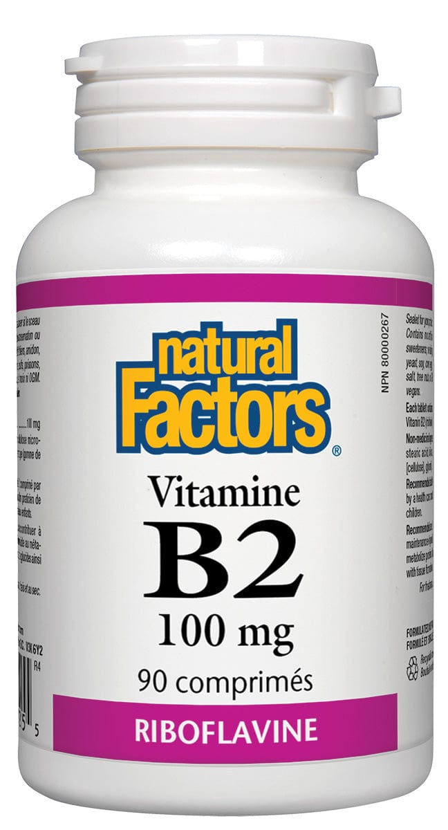 NATURAL FACTORS Suppléments Vitamine B2 90comp