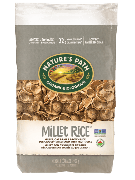 NATURE'S PATH Épicerie Céréales flocons millet et riz biologiques 907g