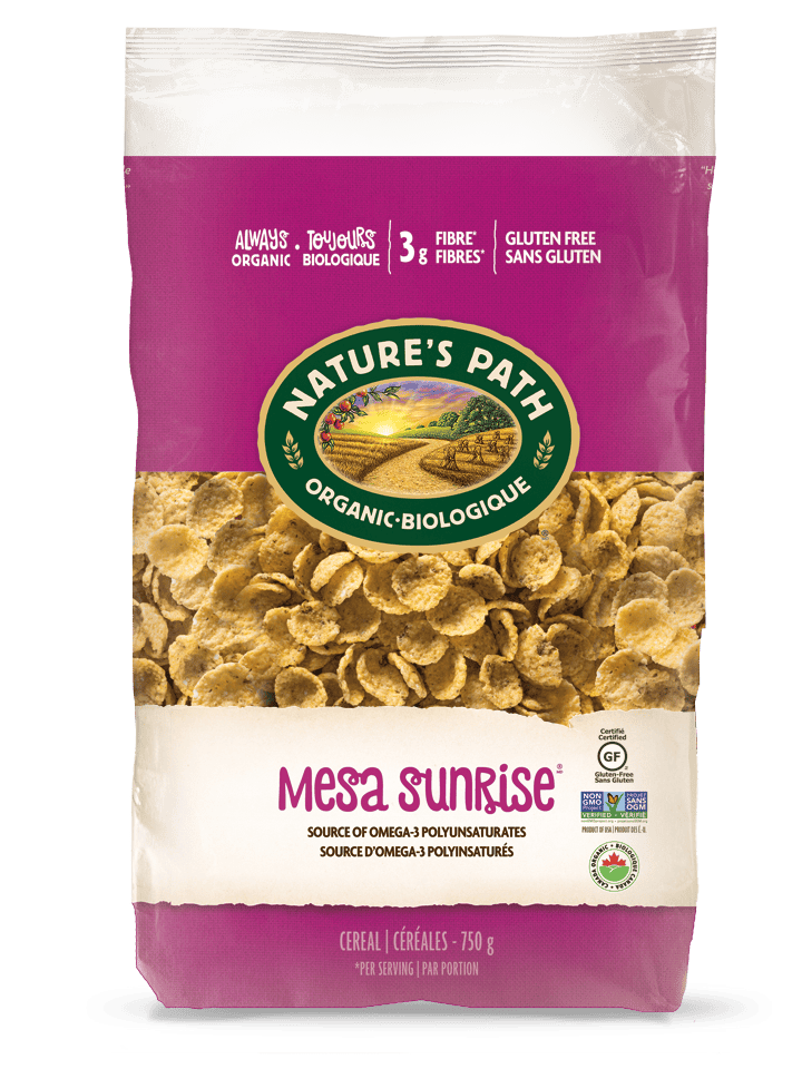 NATURE'S PATH Épicerie Céréales mesa sunrise biologique 750g
DATE DE PÉREMPTION : 31 AOÛT 2026
