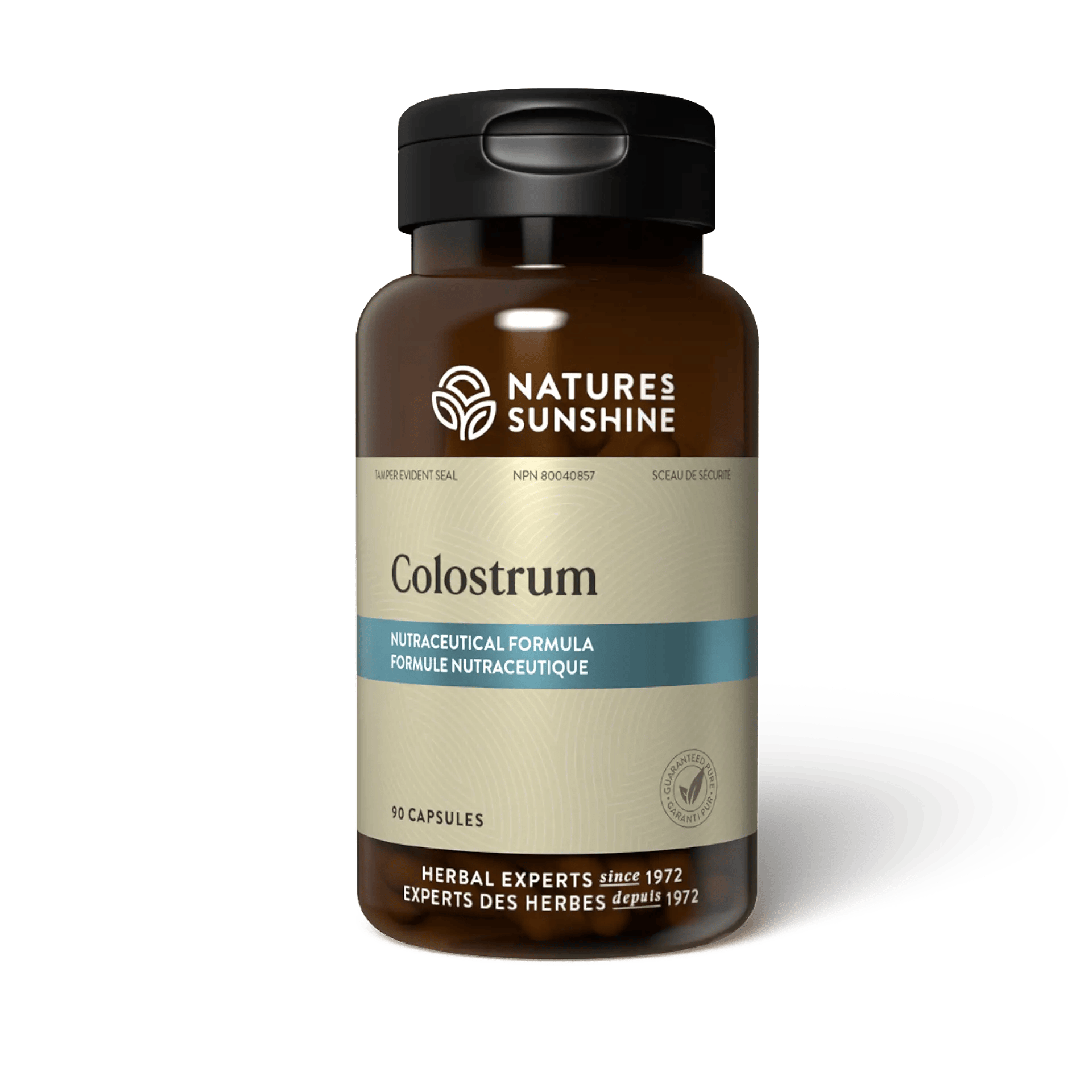 NATURE'S SUNSHINE Suppléments Colostrum 90caps
DATE DE PÉREMPTION : 31 JUILLET 2026