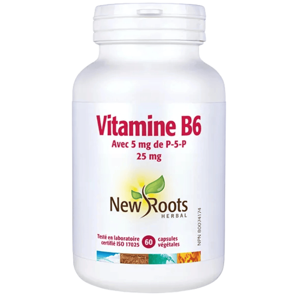 NEW ROOTS HERBAL Suppléments Vitamine B6 60vcaps