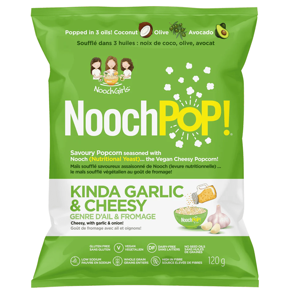 NOOCHPOP Épicerie Maïs soufflé ail et fromage 120g
DATE DE PÉREMPTION : 19 JUIN 2025
