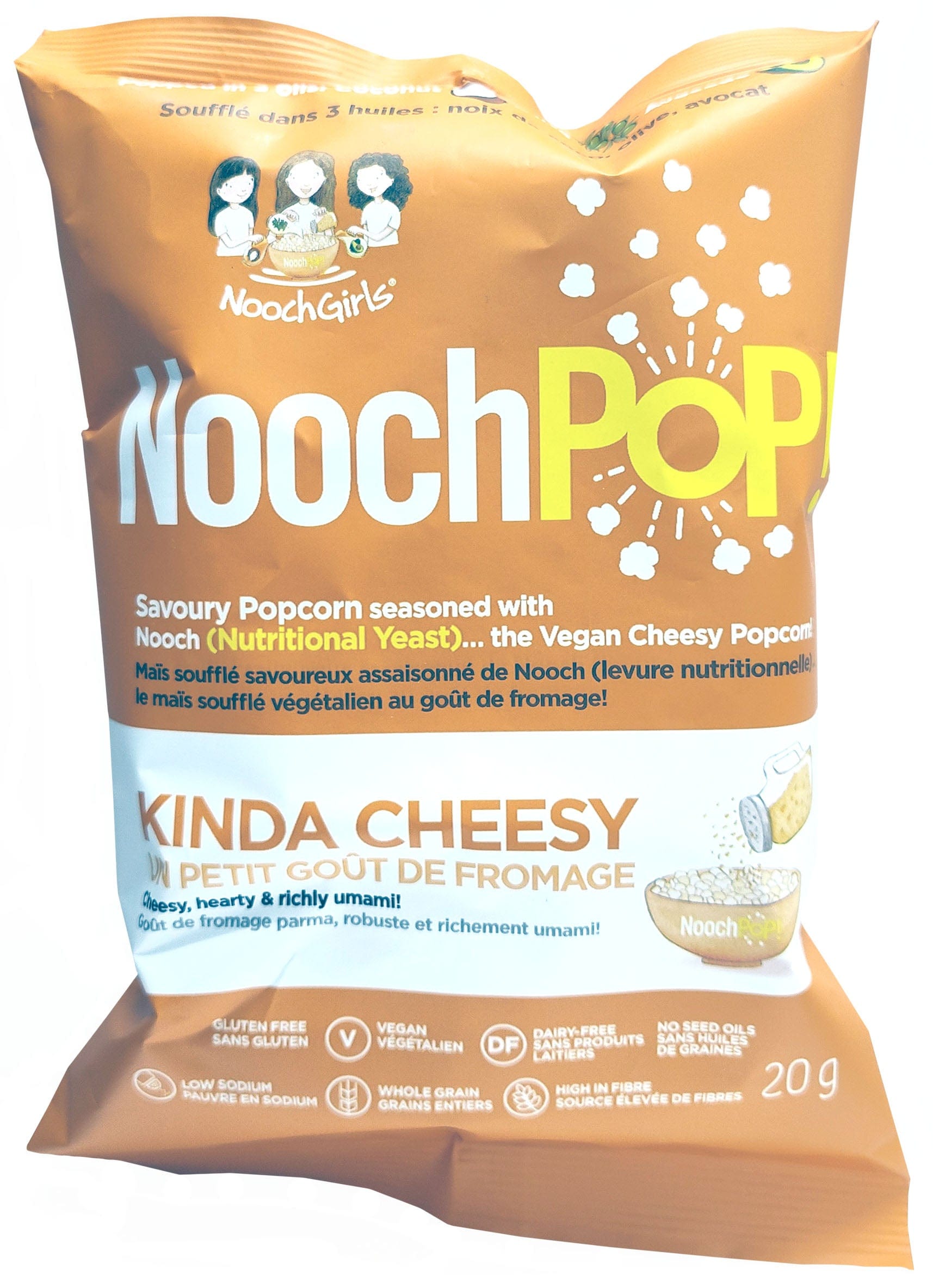 NOOCHPOP Épicerie Maïs soufflé au fromage 20g