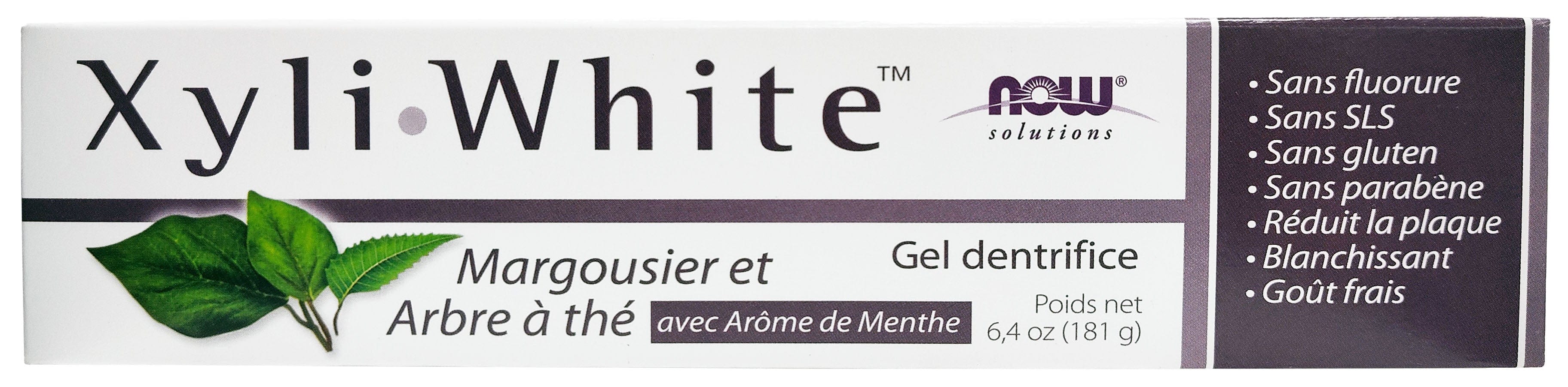 NOW Soins & beauté Gel dentifrice xyliwhite au margousier et arbre de thé (menthe) 181g