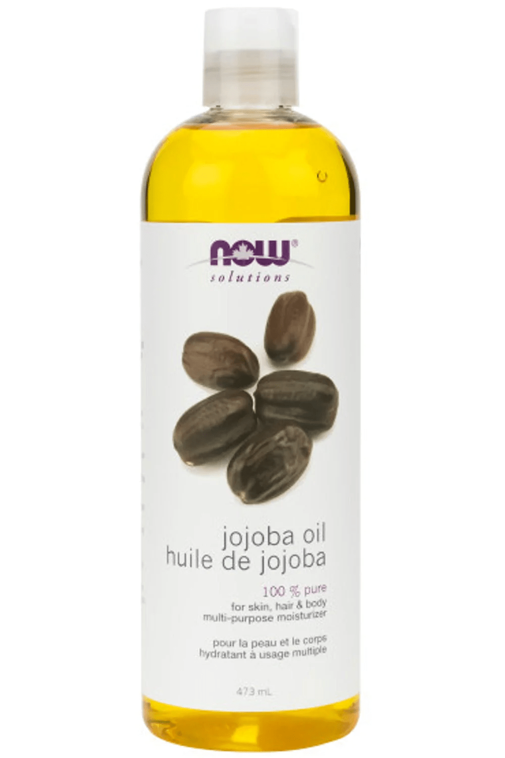 NOW Soins & Beauté Huile de jojoba pure 473ml
DATE DE PÉREMPTION : 31 DÉCEMBRE 2026