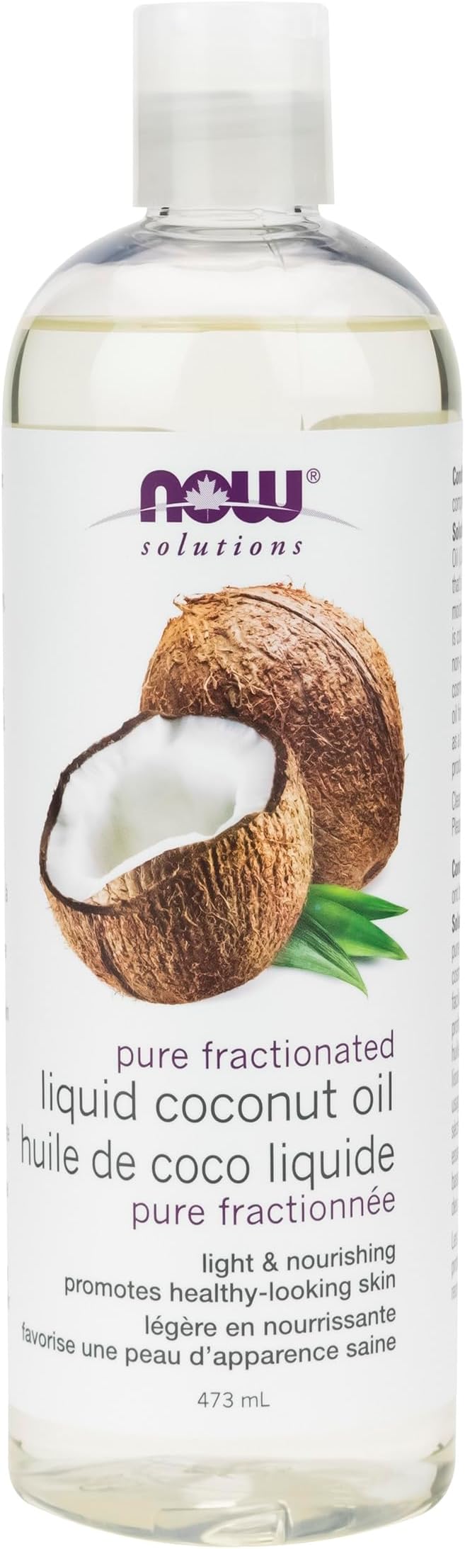 NOW Soins & Beauté Huile de noix de coco 473ml