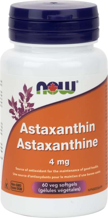 NOW Suppléments Astaxanthine 60gel