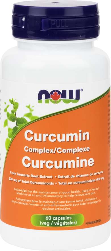 NOW Suppléments Curcumine complex 630mg (curcumunoids) 60vcaps