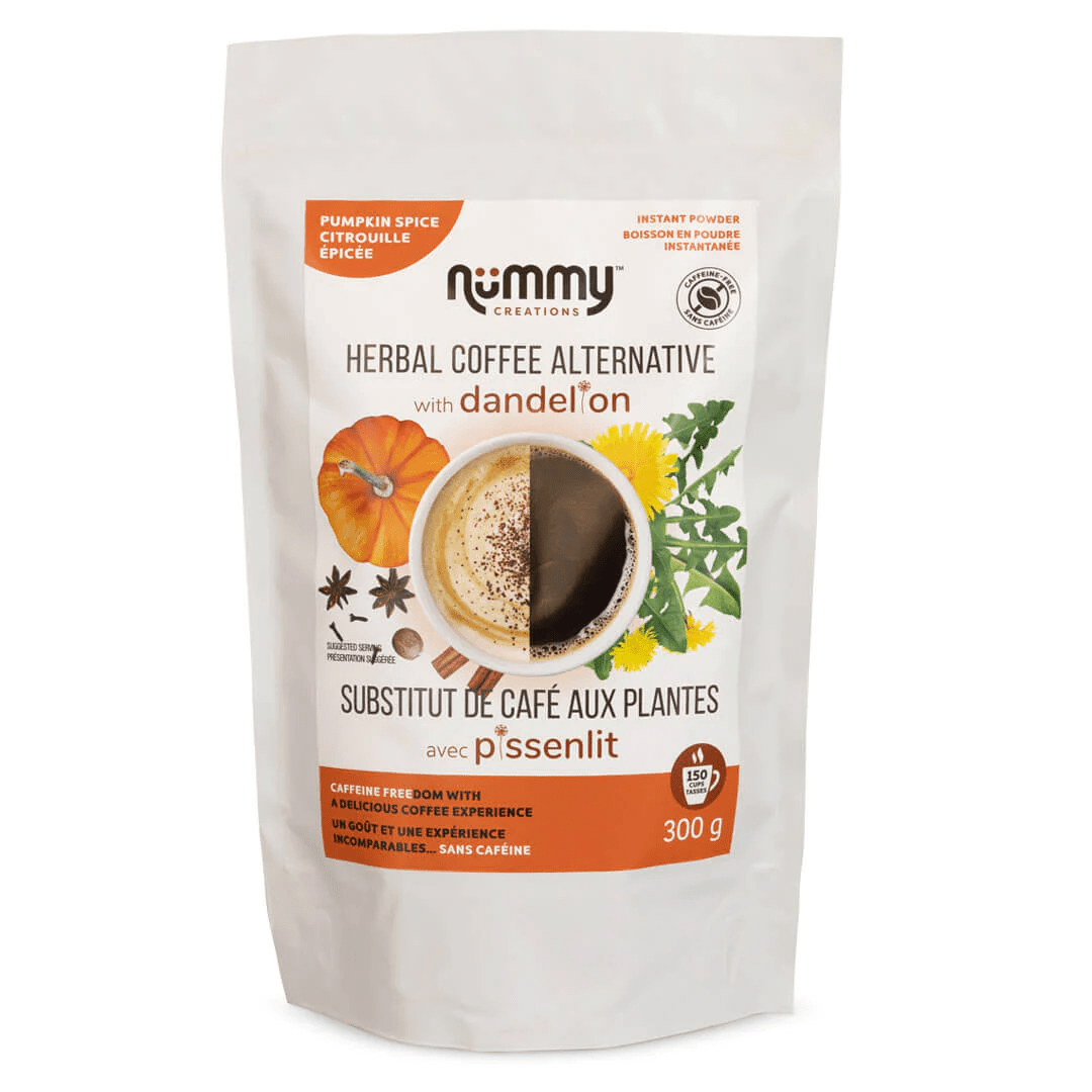 NUMMY CREATIONS Épicerie Substitut de café instantané aux plantes avec pissenllit saveur : Citrouille épicée 300g