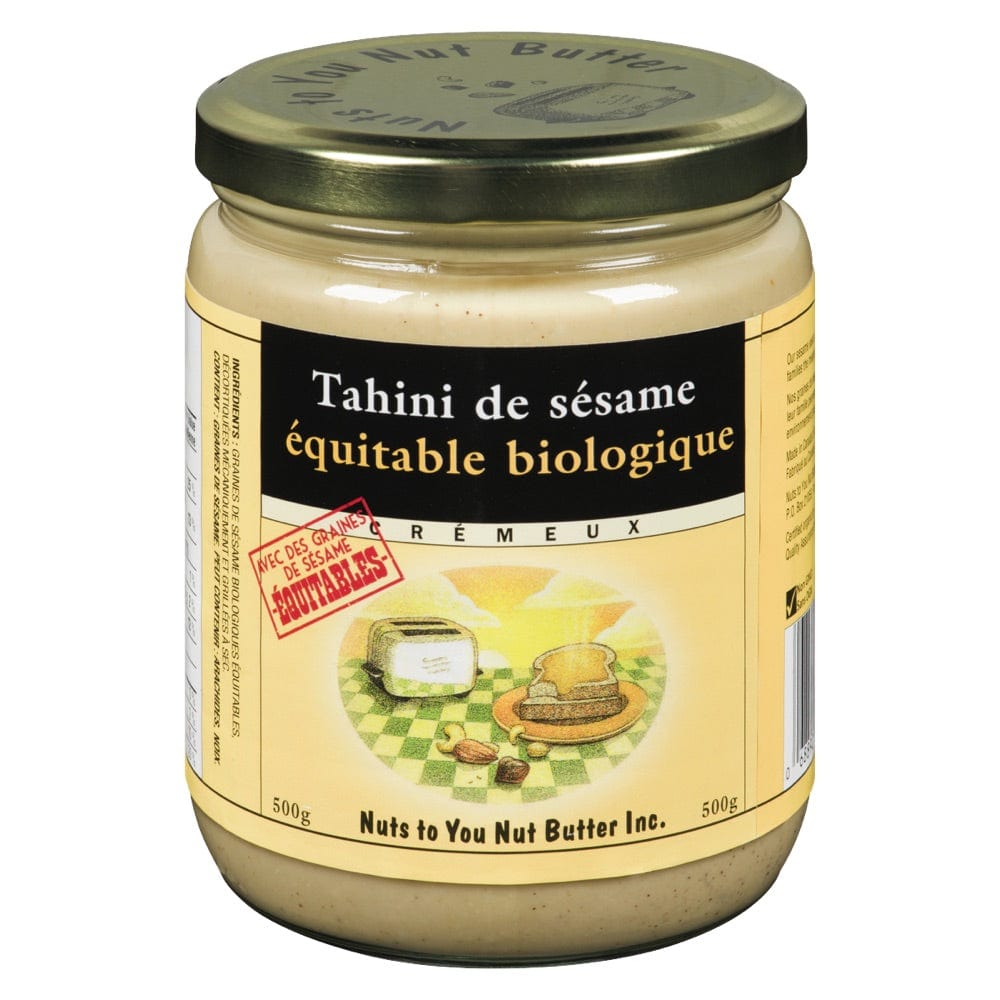NUT'S TO YOU BUTTER Épicerie Tahini de sésame équitable biologique 500g