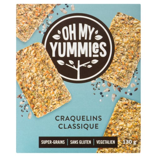 OH MY YUMMIES Épicerie Craquelins classiques bio 130g
