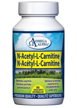 OMÉGA ALPHA PHARMATICAL Suppléments N-acetyl-l-carnitine 90vcaps