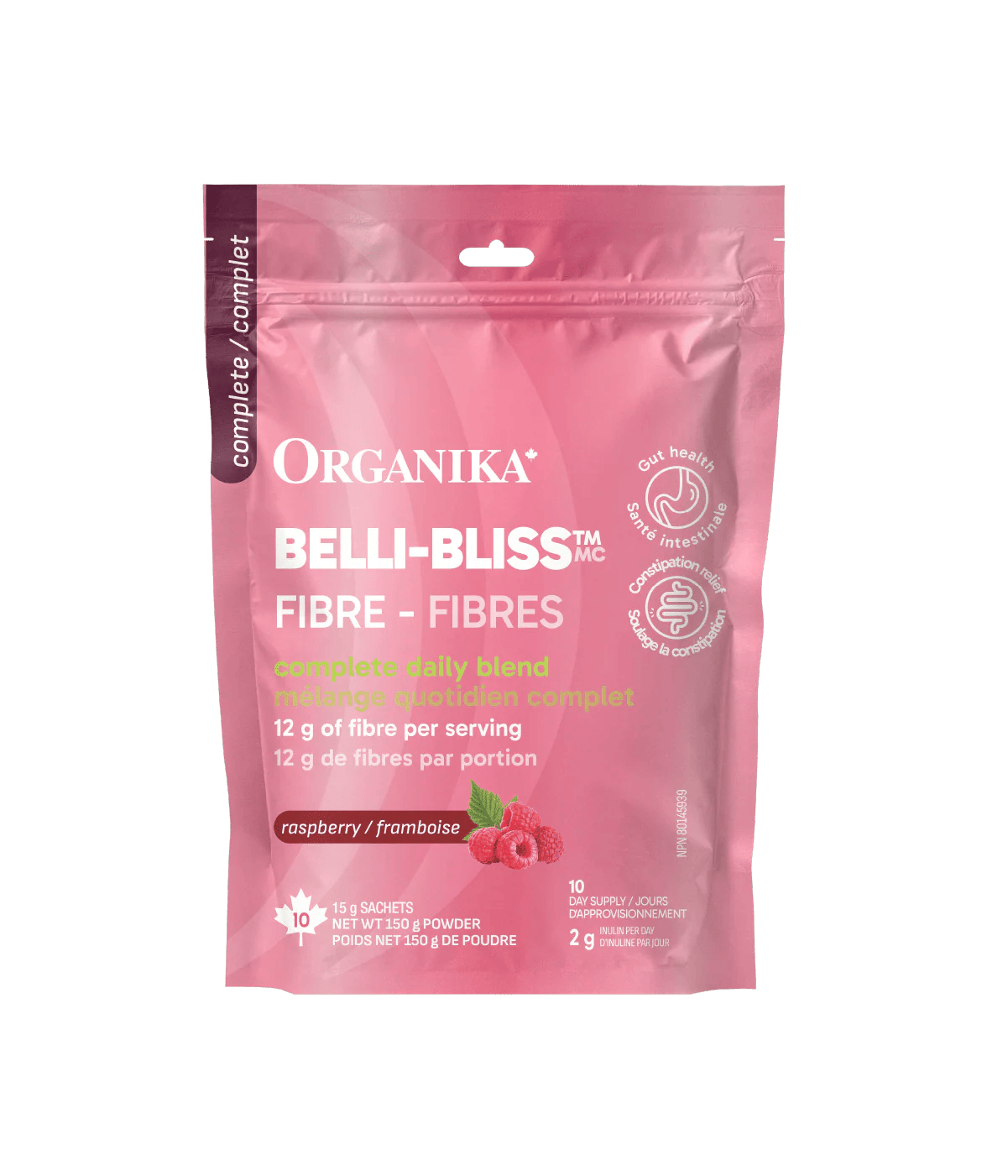 ORGANIKA Suppléments Belli-bliss complet fibres (framboise) 10s
