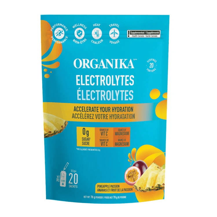 ORGANIKA Suppléments Électrolytes fruits de la passion et ananas 20x3,5g