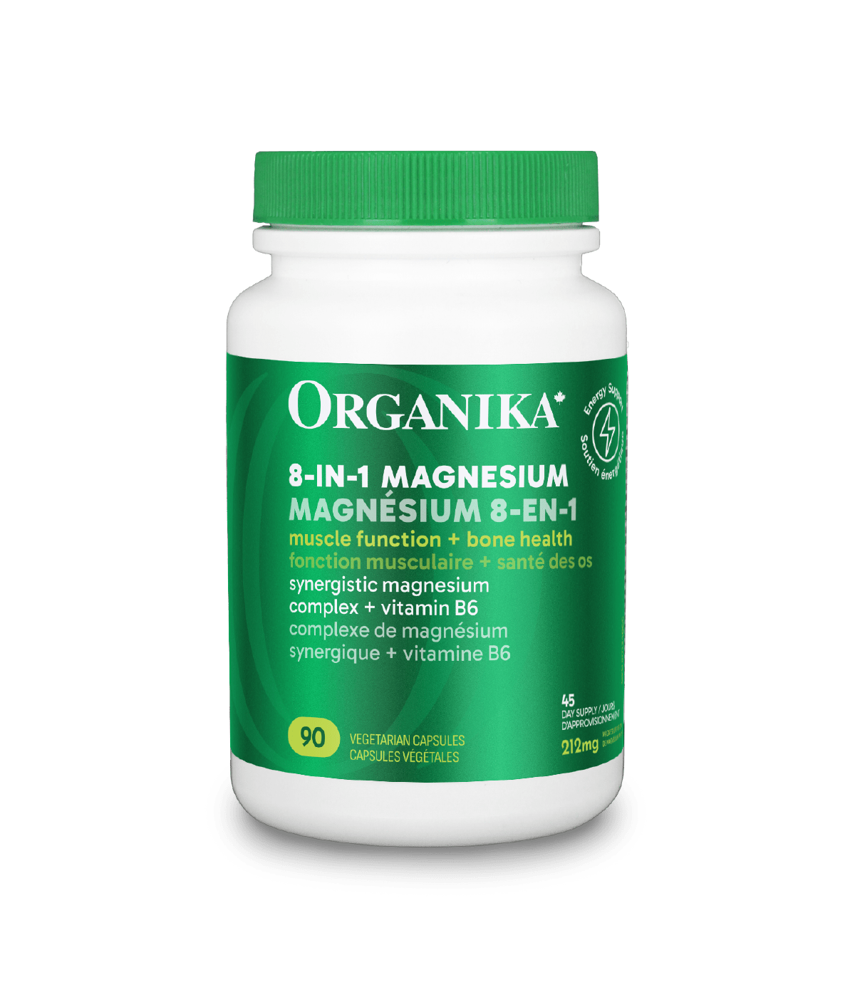 ORGANIKA Suppléments Magnésium 8-en-1 90vcaps