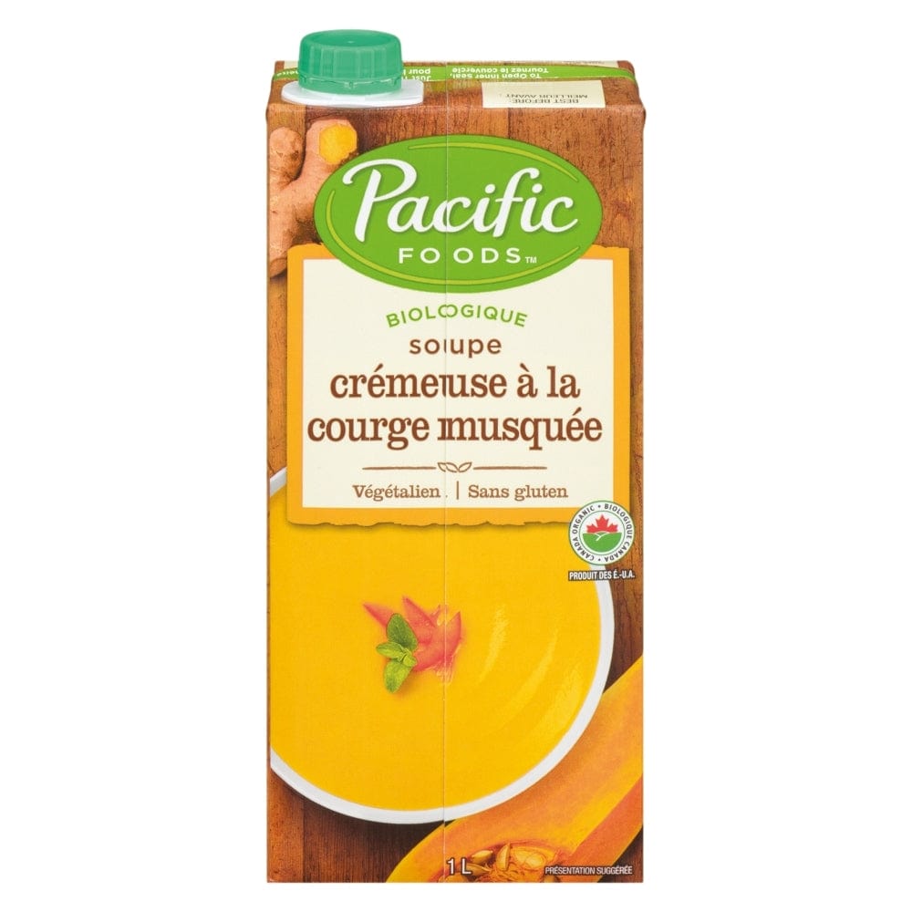 PACIFIC FOODS Épicerie Soupe crémeuse à la courge musquée bio 1L