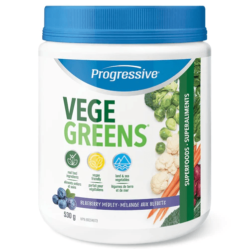 PROGRESSIVE Suppléments Vegegreens (bleuets) 530g
DATE DE PÉREMPTION : 31 DÉCEMBRE 2025