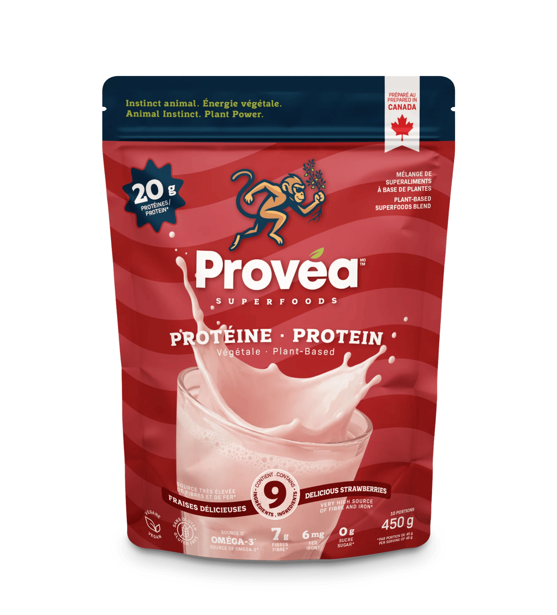 PROTÉA Suppléments Protéines (fraise) 450g