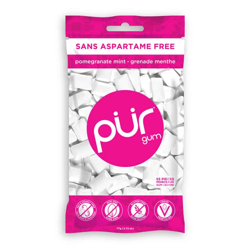 PÜR Épicerie Gomme grenade et menthe 55 mcrx