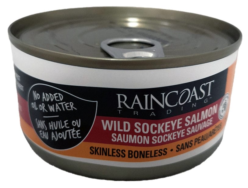 RAINCOAST Épicerie Saumon Sockeye sans-arrêtes 150g