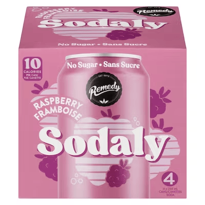 REMEDY Épicerie Sodaly à la framboise 4x355ml