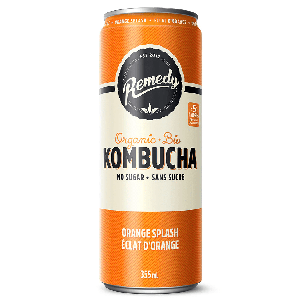 REMEDY KOMBUCHA Épicerie Kombucha bio éclat d'orange 355ml