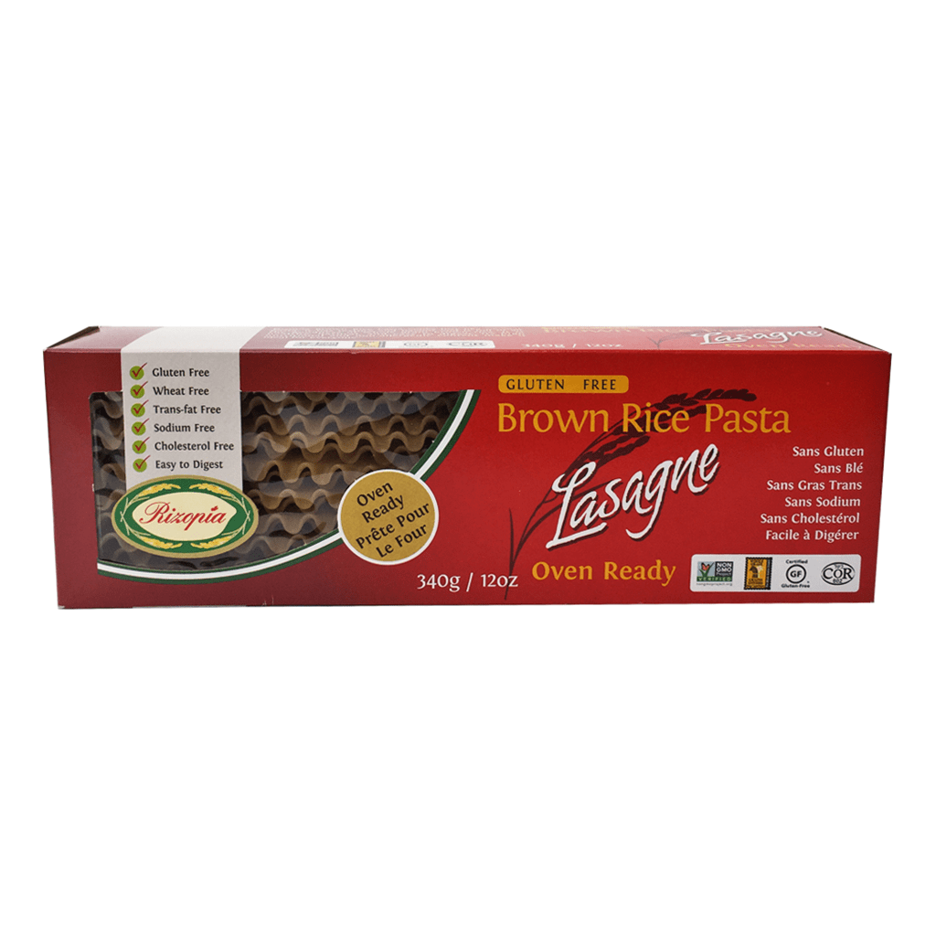 RIZOPIA Épicerie Pâtes de lasagne au riz brun 340g