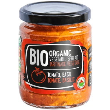 RUDOLFS Épicerie Tartinade végétale tomates et basilic bio 235g