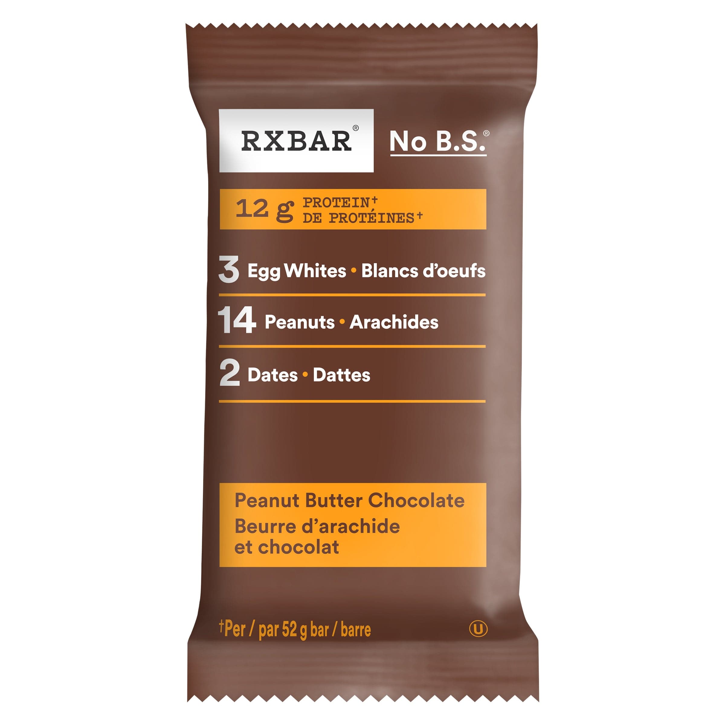 RX BAR Épicerie Barre protéinée beurre d'arachide et chocolat 52g