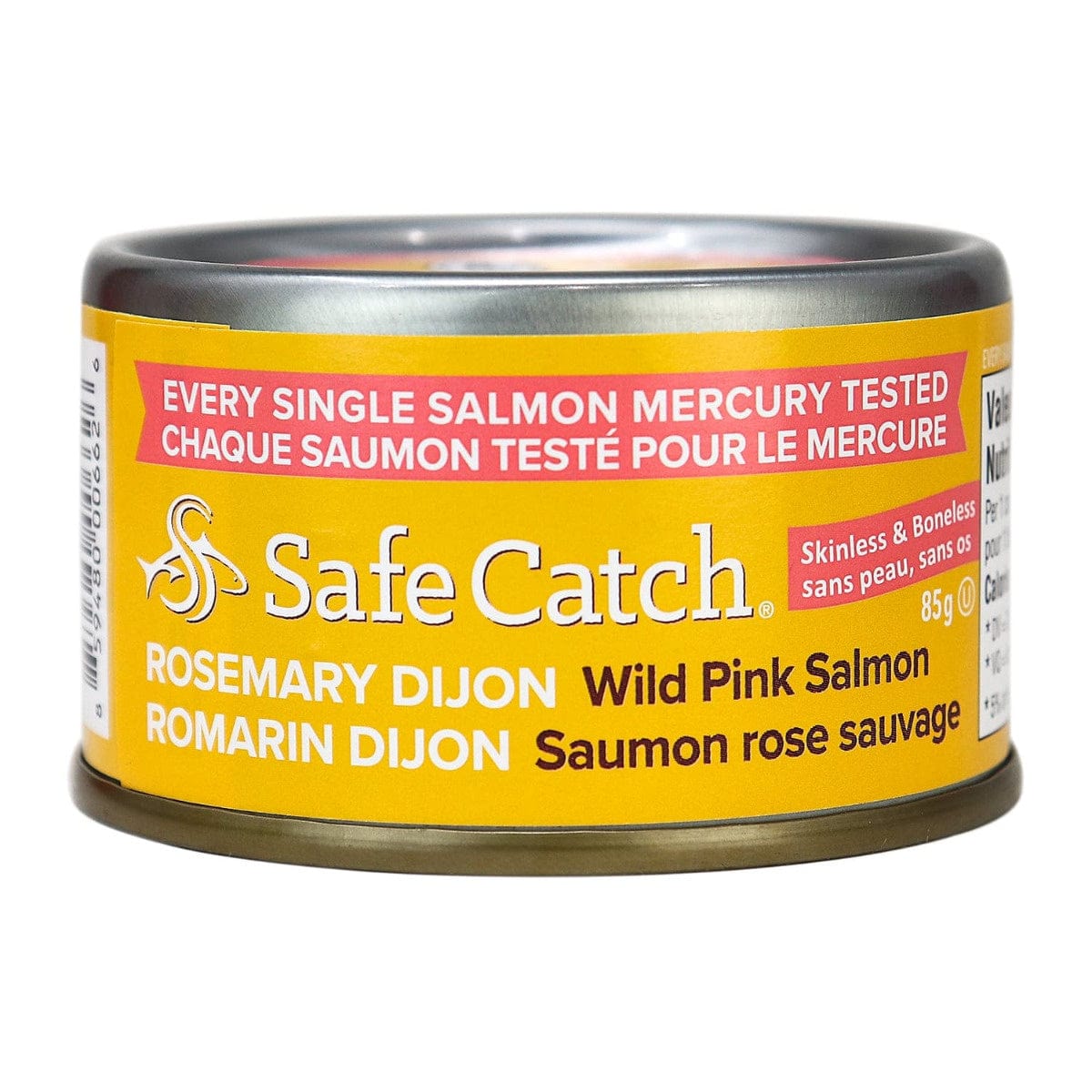 SAFE AND CATCH Épicerie Saumon rose sauvage romarin et dijon 85g
